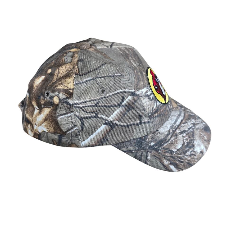 Buc-ees Beaver Youth Realtree Camo Adjustable Baseball Cap Hat Unisex Hook Loop - Picture 4 of 8